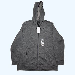 Nike Therma-Fit Full Zip Hoodie Heather Gray Men’s Large CU6231-071 NEW